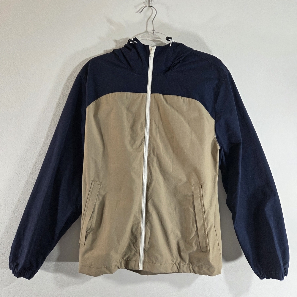 J. CREW Authentic Outerwear Hooded Mesh-Lined Cotton-Blend Windbreaker Jacket